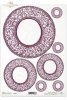 talerz, talerze, ornament, ornamenty, dekor, dekory, R109, plates, ornamentation, decoration, placa con adorno decorativo borgoña , Teller mit dekorativem Burgunder-Ornament 